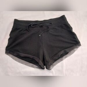 Victoria Sport Size XS Black Elastic Drawstring Waist Shorts Mesh Trim